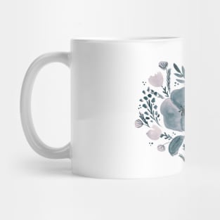 Watercolor poppies bouquet - neutral Mug